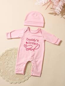 SHEIN 2件套新生男婴摄影服装 小弟弟刺绣婴儿回家服 婴儿洗礼礼物 1个月3个月婴儿摄影道具 - 粉色 - 查看 7