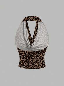 SHEIN MOD 大码女士休闲优雅修身吊带背心，三种穿法，夏季女装，女士外套，音乐节女装 - 彩色 - 查看 2