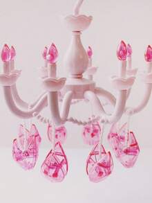 Joivida 1件日式水晶吊灯，采用衣架设计，是一款充满少女气息的公主主题吊灯。 - 吊墜晾衣架 - 查看 3