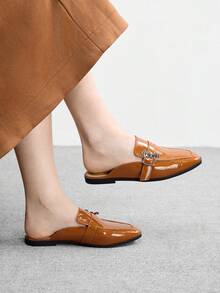 CUCCOO BIZCHIC Bailarinas versátiles y de moda para mujer para Navidad - Marrón - Ver 5