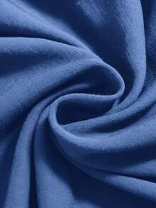 EMERY ROSE Áo tank top cỡ lớn mùa hè kiểu dáng thường ngày, màu trơn, có bèo nhún ở gấu áo - Xanh đậm - Xem 8