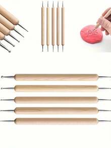 36/39/46pcs Premium Ceramic Sculpting Tool Set, Including Tool Box. Suitable For DIY Pottery Making And Creative Handmade Gifts. Artist DIY Art Supplies. Ceramic Artist Tool Kit. - Multicolor - View 10