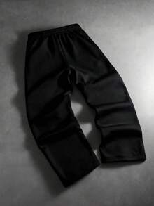 Manfinity Roghcode 男士街头风拼接修身运动裤 男士灰色喇叭运动裤 喇叭运动裤 喇叭裤 男士S码 Pro Club运动裤 男士喇叭运动裤 灰色慢跑裤 宽松灰色运动裤 男士 男士运动裤 男士阔腿运动裤 男士抓绒裤，宽松，印花，Friends，另类，Friends，街头服饰，男士，慢跑，连帽衫 - 黑色 - 查看 2