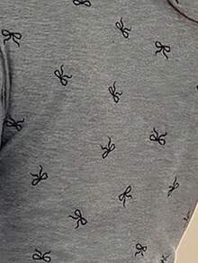 Feyla Vestido mini con cuello plisado elegante para mujer, para uso diario - Gris Claro - Ver 7