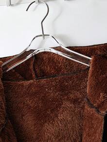 Ellevyn Winter Clothes For Women Women's Elegant Thick Thermal Lined Long Sleeve Hooded Jacket, Black, Autumn/Winter Outerwear Women Coat Plus Size Jackets Coats For Women Plus Plus Size Coat Autumn And Winter Long Black Warm Thick Cotton Coat Clothes With Lining Clothes With Plush Lining - Black - View 4