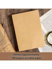 2pcs A5 Kraft Notebook, Blank Notebook, Thickened Journal, Vintage Notebook, Planner Notepad - suit - View 4