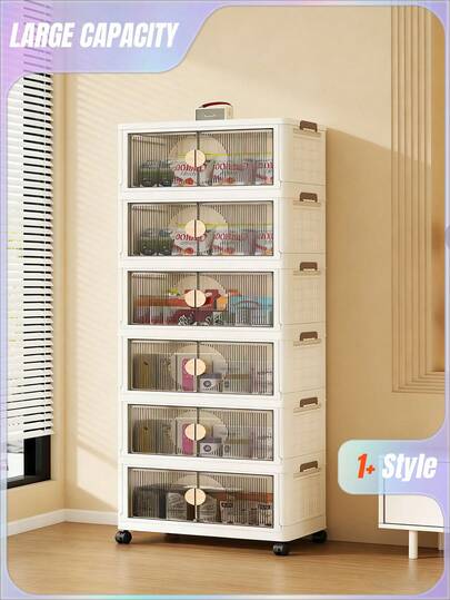 无需安装衣柜，加厚储物柜，家用零食收纳盒，衣物柜