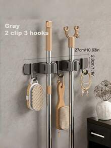 Giá treo chổi và cây lau nhà gắn tường, giá đựng chổi, móc treo cây lau nhà bằng thép không gỉ, giá đựng dụng cụ làm vườn, giá đựng đồ nhà bếp đa năng chịu lực cao, có thể tái sử dụng. Dễ lắp đặt, tiết kiệm không gian, phù hợp cho nhà ở, nhà bếp, vườn, phòng giặt và nhà để xe. - phong cách A - Xem 19
