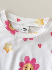 SHEIN Playful Pals Set de 3 vestidos sin mangas de colores alegres para niñas bebés, para uso en verano y al aire libre - Multicolor - Ver 6
