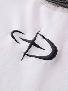 ROMWE MEN Street Life Men's Casual Star Print Round Neck Tank Top, Summer - Beige - View 5