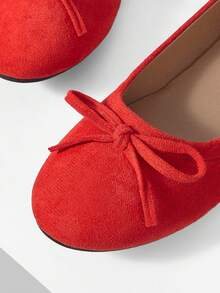 Mnmlis Bailarinas para mujer - Rojo - Ver 5