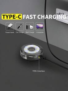 1PC USB Rechargeable Portable Light, Bag Light, Camping Light, Night Light, Cap Light, Car Repair Light, Keychain Light, LED Pet Light, Dog Anti-Lost Night Light - multicolor - View 12