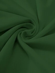 Manfinity Roghcode Pantalones cortos casuales de talla grande para hombres con bolsillos parche y cintura con cordón - Verde - Ver 3