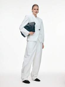 Mnmlis Mocasines planos de punta fina, versátiles y de moda para mujer - Negro - Ver 7