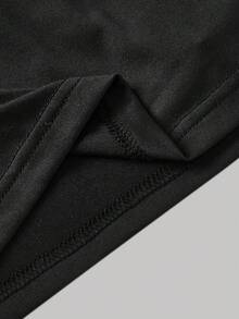 SHEIN MOD 两件套三穿女式休闲纯色修身上衣，白色上衣，黑色上衣，休闲，外出上衣，海滩，春假，夏季上衣，度假 - 黑與白 - 查看 7