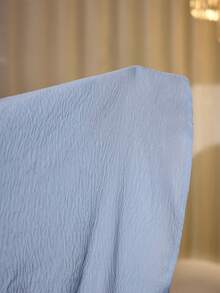 Modelyn Áo choàng Abaya truyền thống kiểu Trung Đông Ả Rập, vai lệch, đính cườm và thêu ghép mảnh màu xanh nhạt, kiểu dáng bất đối xứng. - Màu xanh lam - Xem 9