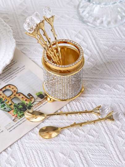 1 set de cuillères à café en acier inoxydable, convient pour la maison, la cuisine, les desserts, la cuisine, la décoration de la maison, convient pour le mariage, les fêtes, les cadeaux, les anniversaires, les fournitures scolaires