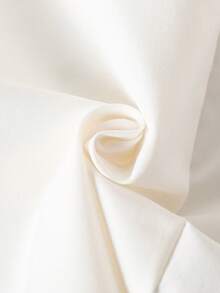 Elladie kids 少女优雅公主风可爱领子编织A字杏色连衣裙，黑色蝴蝶结装饰；少女奶油色和黑色连衣裙；少女无袖A字休闲连衣裙 - 杏色 - 查看 9