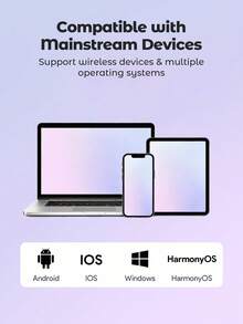 Teckwe 无线耳机，IPX7 防水 TWS 立体声耳机，带无线充电盒，内置麦克风，黑色 - 均碼 - 查看 7