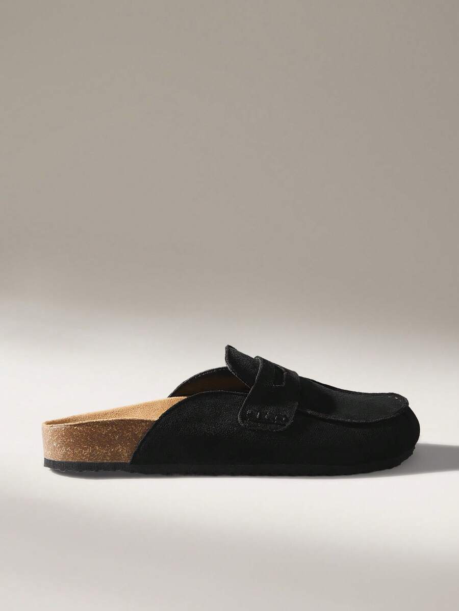 Solecia Women's Versatile Casual Slip-On Mules For Commuting & Daily Wear - Black - View 1