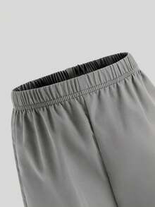 2pcs/Set Young Boy Printed Top & Drawstring Cargo Shorts Set, Fashionable Casual - Multicolor - View 7