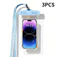 Universal Waterproof Phone Pouch - Fluorescent Waterproof Case, Compatible With IPhone 15, 14, 13, 12, 11 Pro Max, XS Plus And Other Phones 7.0 Inches And Below, Waterproof Dry Bag For Phones, Must-Have For Beach Vacations - Multicolor - View 19