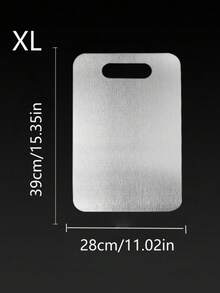 Kitchen Stainless Steel Cutting Board, 304 Stainless Steel Meat, Fruit, And Vegetable Cutting Board, Easy To Clean - Silver - View 16