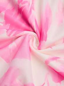 SOLERSUN Asymmetrical Tops, Drawstring Side Pleated Shirts, Solid Color Casual Fashion One Shoulder Tops - Pink - View 4