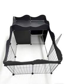 Small Dog Fence, Indoor Home Use, 1 Room 1 Bathroom, Pet Barrier, Dog Kennel With Toilet Area, Anti-Escape Dog Cage - Multicolor - View 4