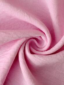 GlowEve 女士宽松阔腿裤，松紧腰带，垂坠设计，优雅百搭，适合工作、上学、度假、旅行、休闲穿着，春夏皆宜。 - 粉色 - 查看 4