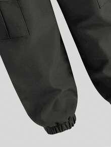 2pcs/Set Boys Printed Top & Drawstring Cargo Shorts Set, Fashionable Casual - Multicolor - View 7