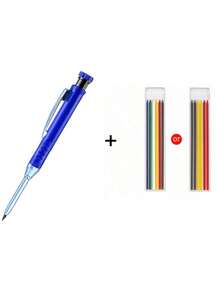 Metal Long Head Deep Hole Carpenter Pencil. Professional Engineering Carpenter Pen. Quick Drying Pencil. 2.8MM Refill. Suitable For Carpentry Decoration Design. This Is The Best Gift For Carpentry Decoration Designers! Student Stationery. - Multicolor - View 13