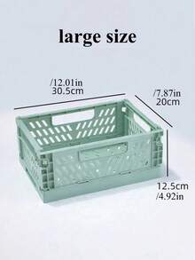 1pc Mini Storage Basket Foldable Household Desktop Miscellaneous Sorting Box Dormitory Portable Multi Functional Solid Color Storage Basket - Multicolor - View 22