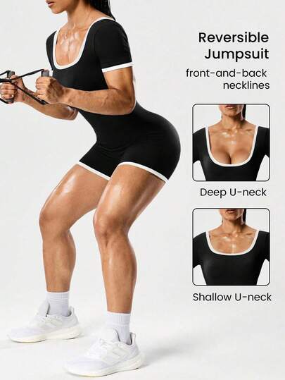 Rhythm Era Plus Size Seamluxe Sport Women's Seamless Short Sleeve Sports Jumpsuit, Color Block Brown Gym Jumpsuit Workout Woman Brown Athletic Jumpsuit Gym Attire Women Brown Athletic Set Brown Workout Set Brown Gym Top Brown Gym Romper Workout Jumpsuit Compression Jumpsuit Seamless Workout Jumpsuit Tummy Control Jumpsuit Full Body Suit Workout Full Body Workout Suit Compression Shaping Jumpsuit Compression Bodysuit Women Compression Jumpsuit Shaping Seamless Workout Jumpsuits