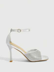 CUCCOO SZL Women's Fashion High Heel Shoes - Silver - View 7