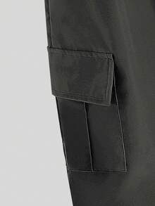 2pcs/Set Boys Printed Top & Drawstring Cargo Shorts Set, Fashionable Casual - Multicolor - View 5