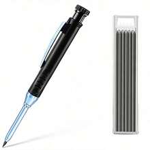 Metal Long Head Deep Hole Carpenter Pencil. Professional Engineering Carpenter Pen. Quick Drying Pencil. 2.8MM Refill. Suitable For Carpentry Decoration Design. This Is The Best Gift For Carpentry Decoration Designers! Student Stationery. - Multicolor - View 7