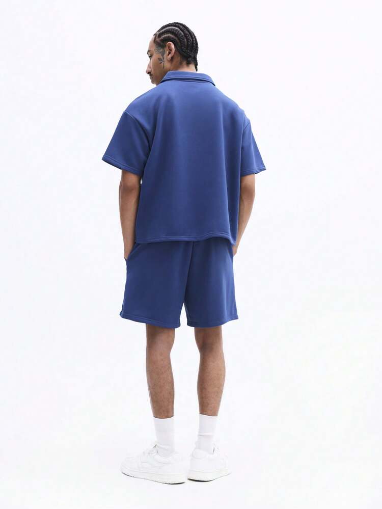 Collared Polo Set With Los Angeles Logo