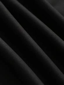 Franclia Women's Black Elegant Suit Trousers, Black Trousers, Chain Trousers, Black Dress Pants, Chain Dress Pants, Women's Casual Trousers, Women's Vacation Trousers, New Year Trousers, Elegant Trousers, Beach Trousers, Fashionable Chain Trousers, Casual And Versatile Trousers, Valentine's Day Romantic Date Trousers, Commuter Fashion Trousers, Fashionable Going-Out Trousers - Black - View 6