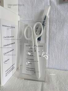 1/3/5pcs Mini White Scissors, Portable Stainless Steel Paper Cutter, Handmade Stationery, Office And Study Gift, Men's Tool. - White - View 7