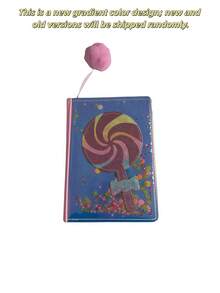 1pc Student A5 Notebook, Cartoon Heart-Shaped Journal, Notebook Gift Box, Pu Notebook, Lollipop Sequined Creative Notebook - Multicolor - View 5