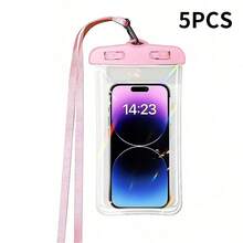 Universal Waterproof Phone Pouch - Fluorescent Waterproof Case, Compatible With IPhone 15, 14, 13, 12, 11 Pro Max, XS Plus And Other Phones 7.0 Inches And Below, Waterproof Dry Bag For Phones, Must-Have For Beach Vacations - Multicolor - View 9