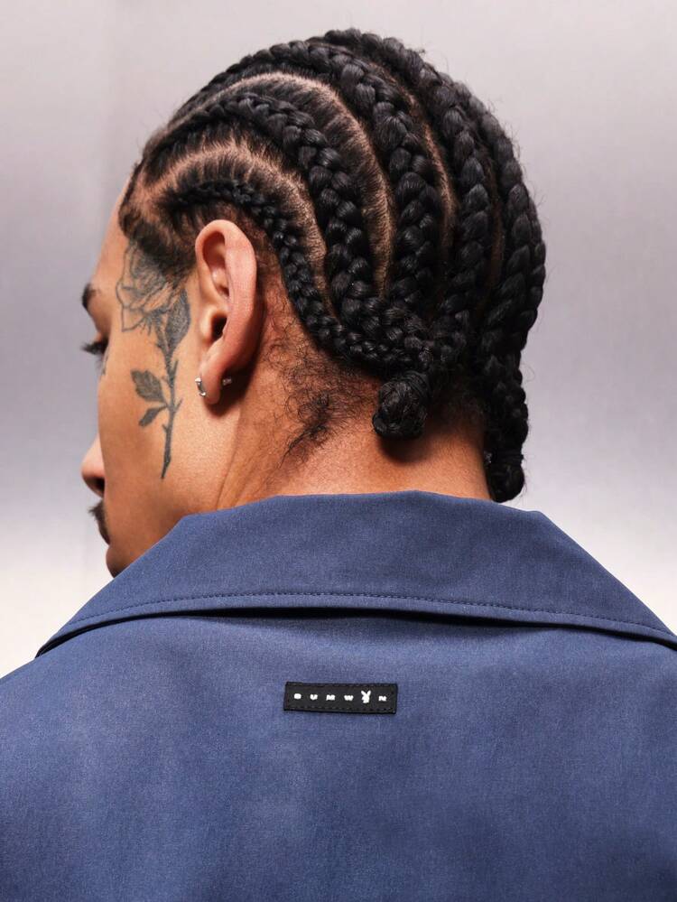 PLAYBOY X SUMWON Boxy Button Down Shirt With Logo