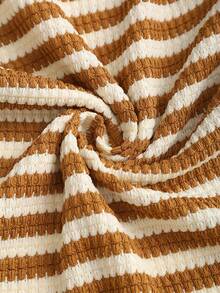 Sweetra Women's Contrast Stripe Backless Knit Tube Top Bodycon Mini Dress, Summer - Multicolor - View 5