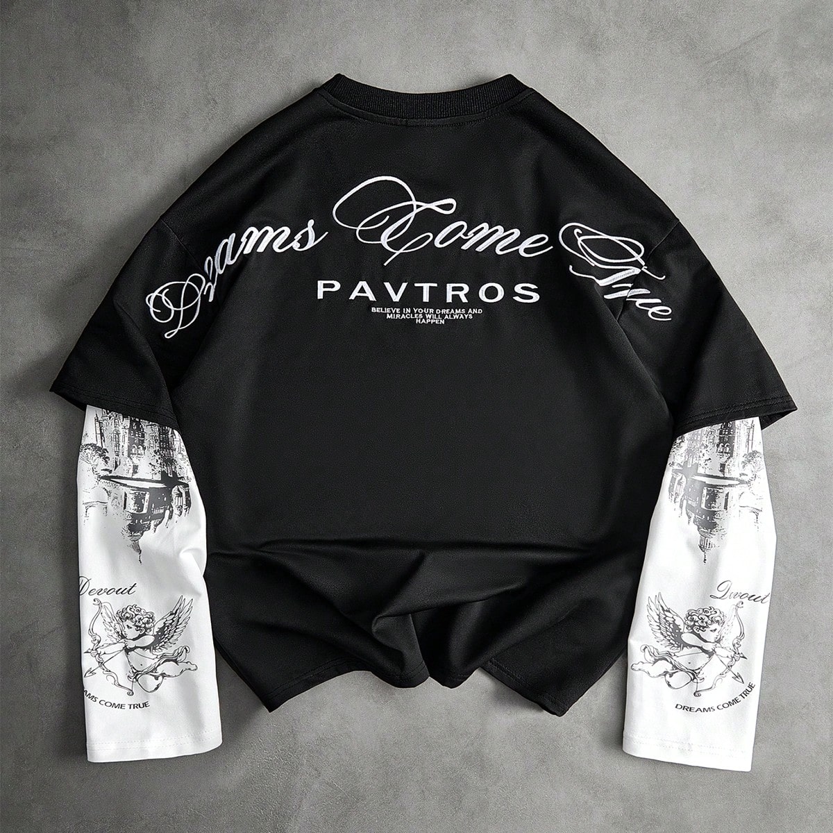 Camiseta de estilo callejero con bordado de firma para hombre, adecuada para festivales de música al aire libre, salidas diarias, reuniones con amigo