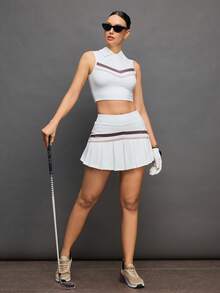 Activina Women's Golf Polo Shirt And Skirt Set - White - View 6