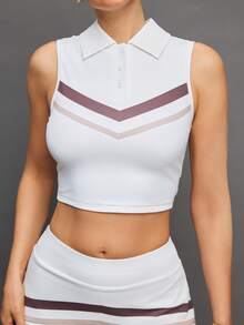 Activina Women's Golf Polo Shirt And Skirt Set - White - View 5