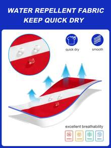 Manfinity Swimmode Men Loose Striped Beach Shorts In Vacation Style Milk Silk Lining - Red and White - View 5