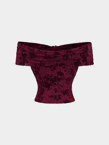 Sweetra 女士新款圣诞节、万圣节服装，圣诞主题，感恩节，新年装扮，圣诞套头毛衣，新年款式，适合春、夏、秋、冬四季穿着 - 酒紅色 - 查看 2