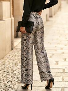 NOVVYNE 女士动物纹休闲裤 - 彩色 - 查看 4